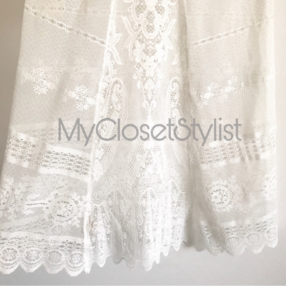 NWT! Free People Most RARE White Lace Tank Tunic NWT XS - Picture 2 of 7